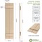 Ekena Millwork Rustic Two Board Joined Board-n-Batten Sandblasted Faux Wood Shutters, 11W x 86H, PR SHUBJS11X86SDPR - alternate 5